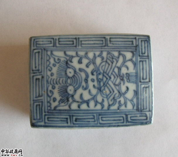 清缠枝纹印泥盒