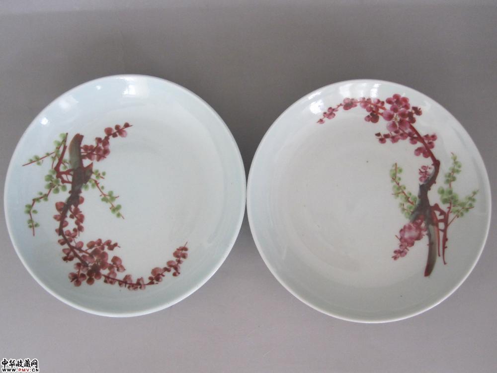梅花盘一对《已售》 梅花盘一对《已售》