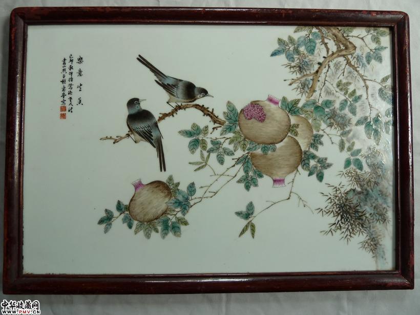 海外回流藏品；民国。大名家瓷版画。