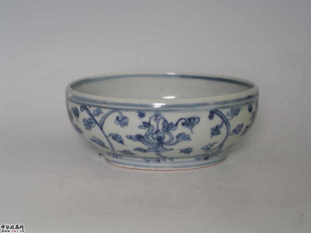 明弘治　景德镇窑青花仕女纹圆洗