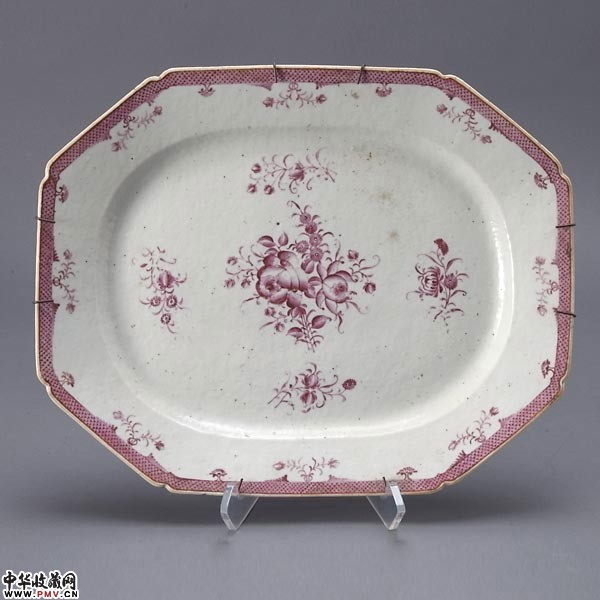 清乾隆广彩大盘