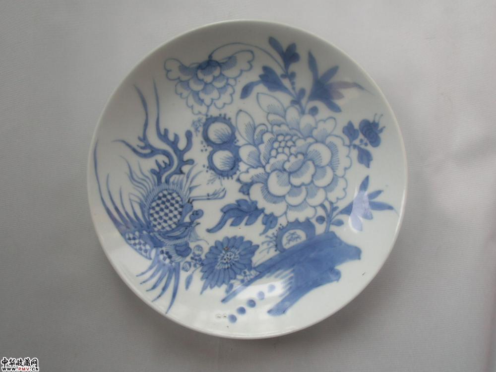 清中凤纹盘