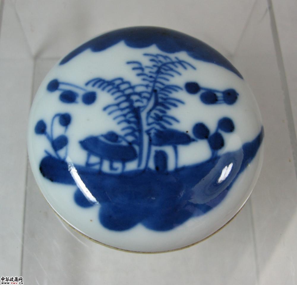清精品青花印泥盒 清精品青花印泥盒