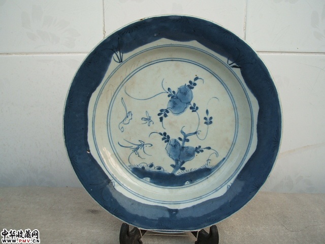 康熙多子青花盘