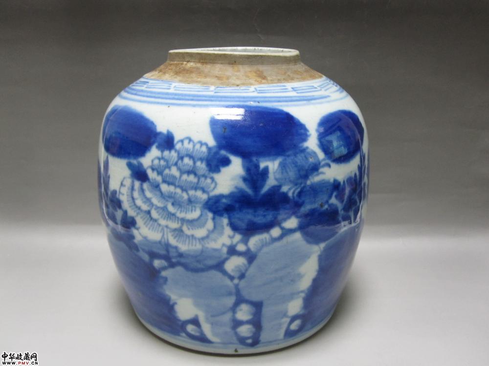 清洞石牡丹花罐《已售》