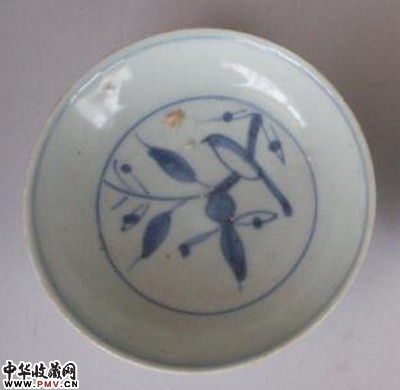 晚明青花碟