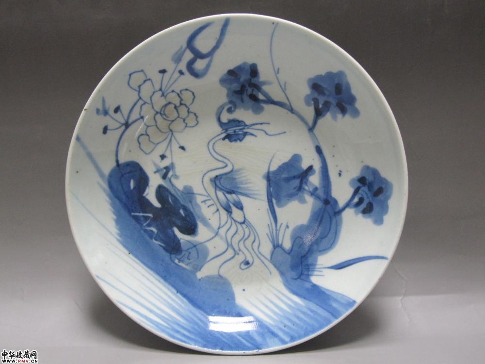清  釉里红花鸟盘《已售》