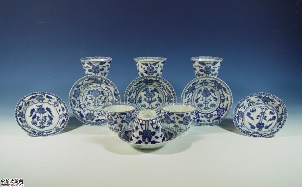 康熙佛手花茶具五套