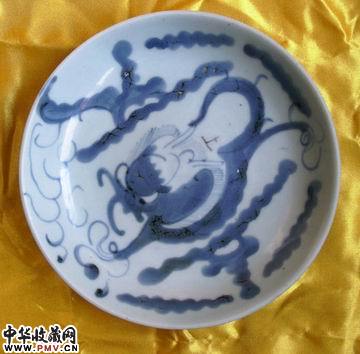 清早德化过墙龙盘