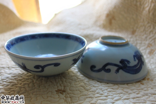 明嘉靖青花碗（一对）