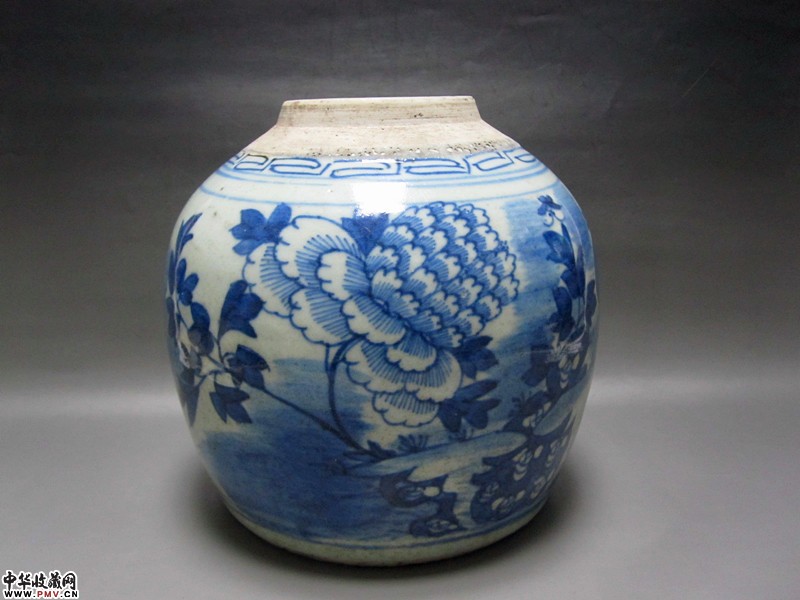 乾隆清花牡丹纹罐【已售】