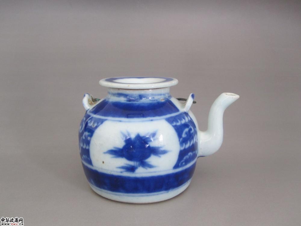 清中期青花三多纹茶壶《已售》