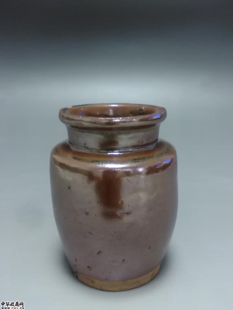 明清时期紫金釉小罐《已售》