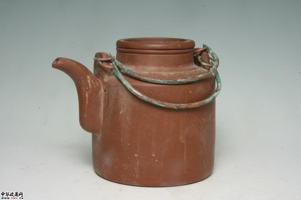 民国宜兴窑紫砂二号直形壶