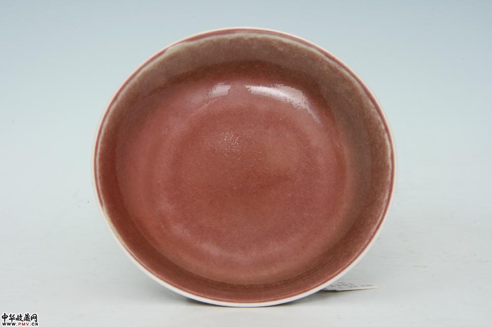 清雍正景德镇窑霁红釉碟