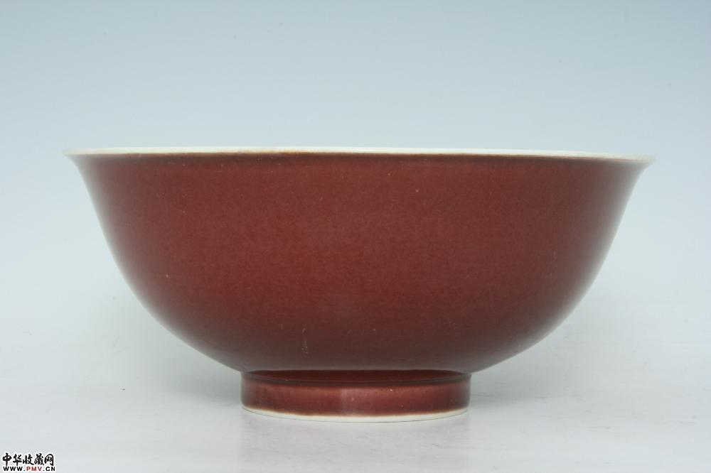 清乾隆景德镇窑霁红釉碗