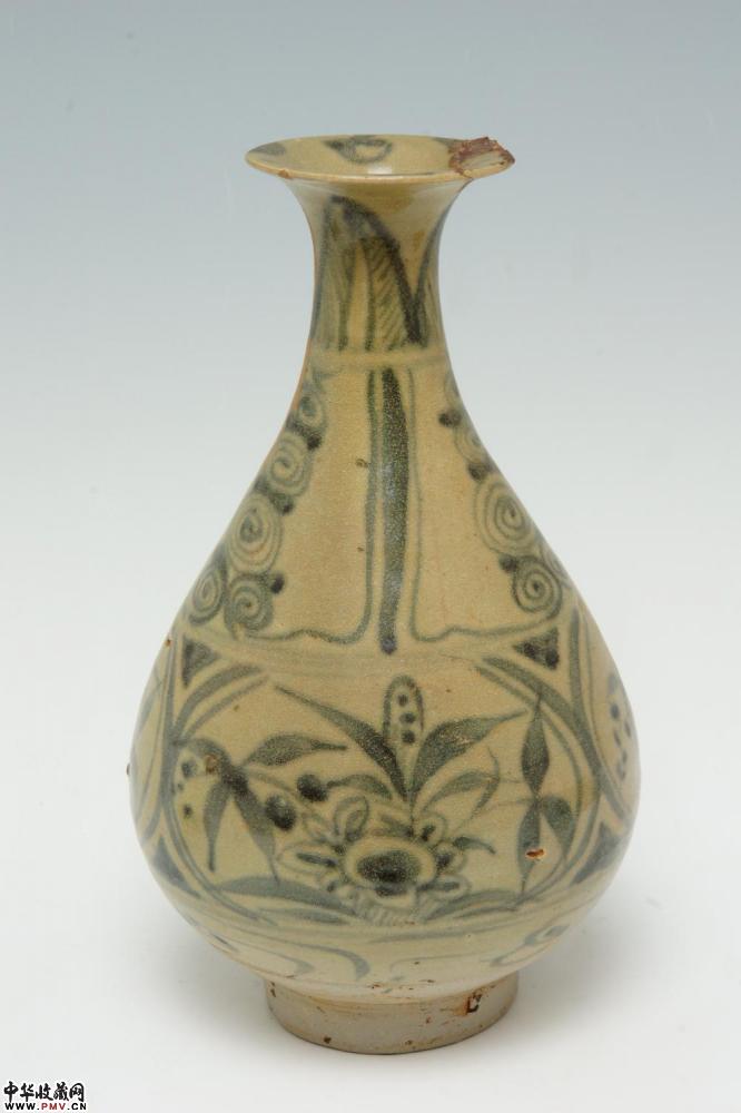 明初玉溪窑青花花卉纹玉壶春瓶 藏家展厅 收藏资讯|艺术家|书画家|书