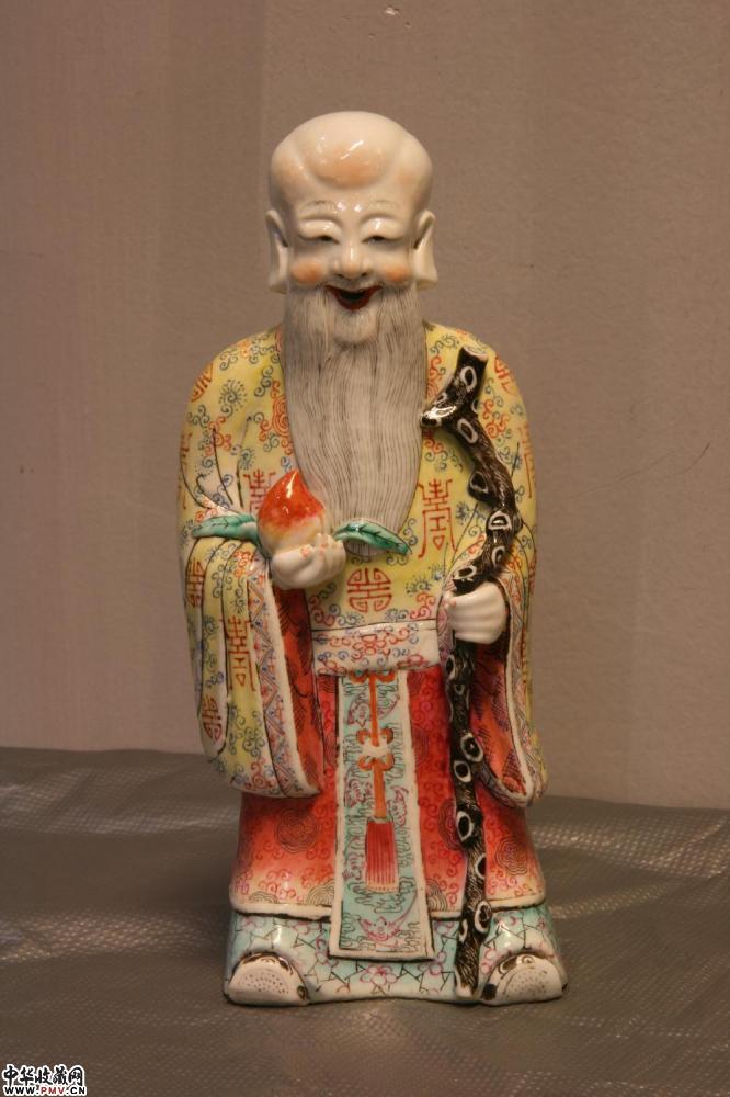 民国景德镇窑粉彩寿星