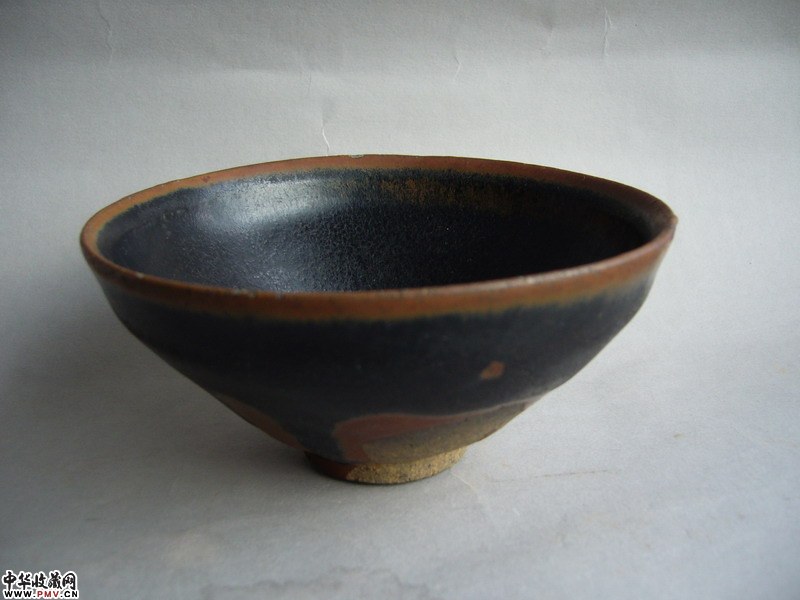北宋 建窑黑釉窑变盏