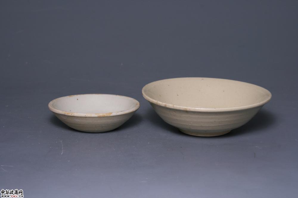 元白釉碟及青白釉碟