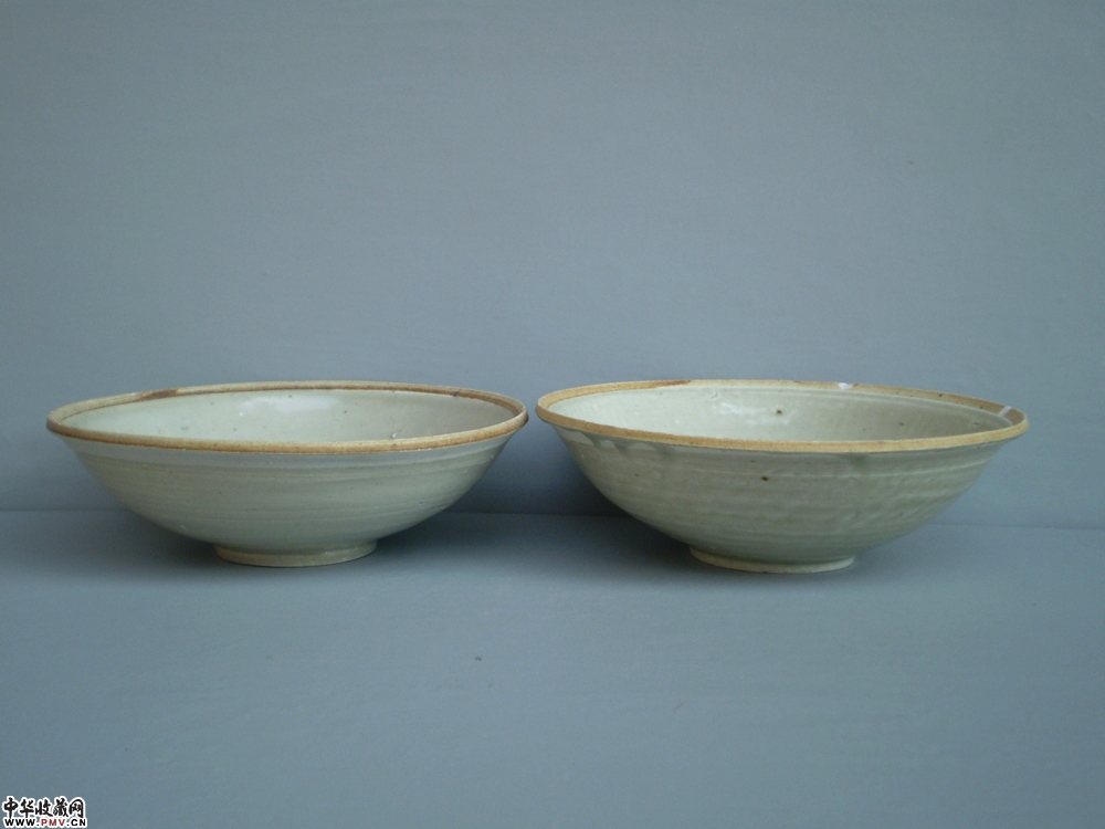 南宋影青酱口大碗（一对）