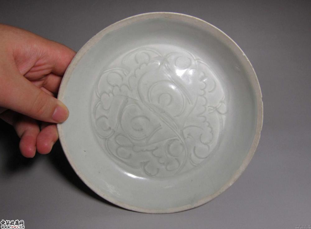 一级湖田窑影清刻花洗