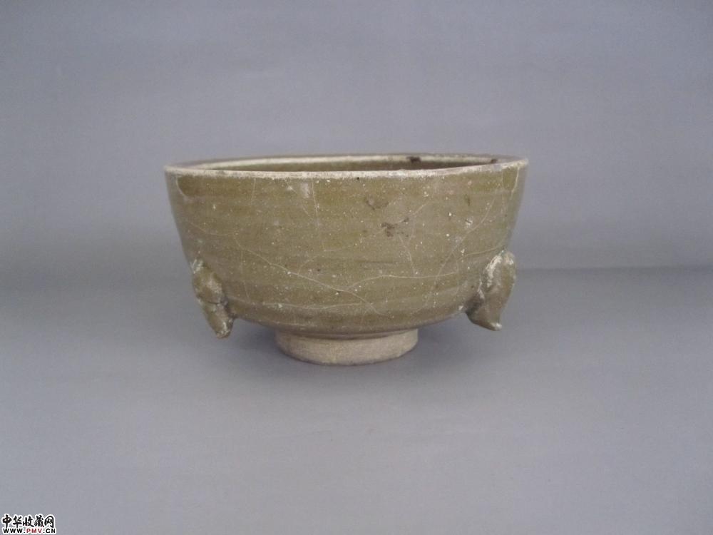 《高古瓷》元龙泉窑三足炉〈已售〉 《高古瓷》元龙泉窑三足炉〈已售〉