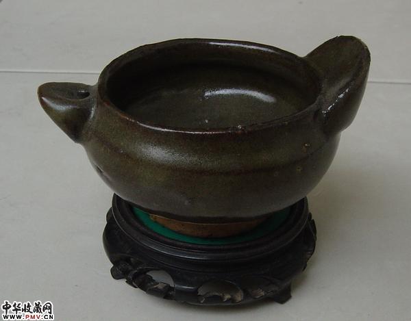 宋元茶叶末油灯