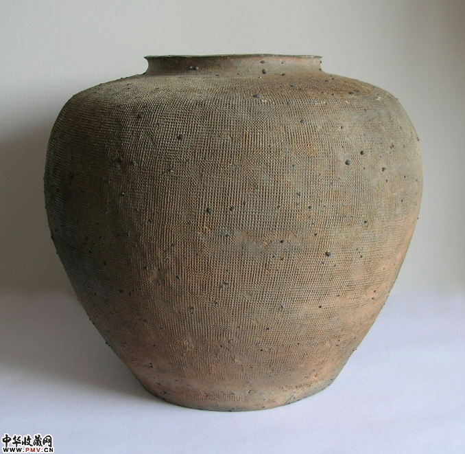 西周布纹罐
