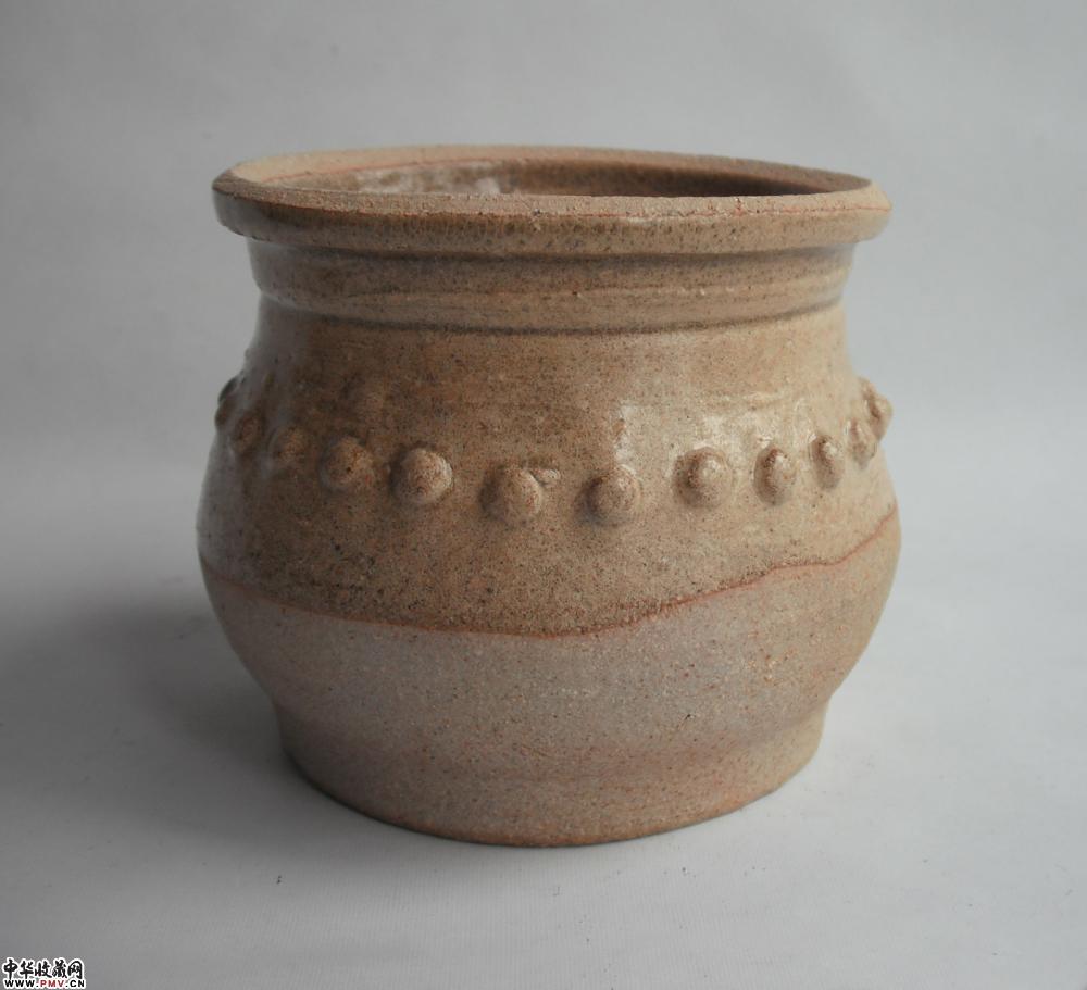 宋吉州窑乳钉罐