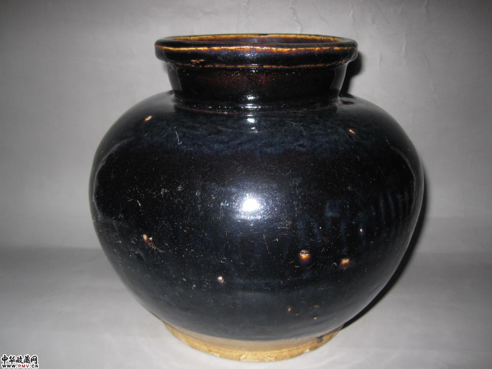 磁州窑黑釉苹果尊《已售》