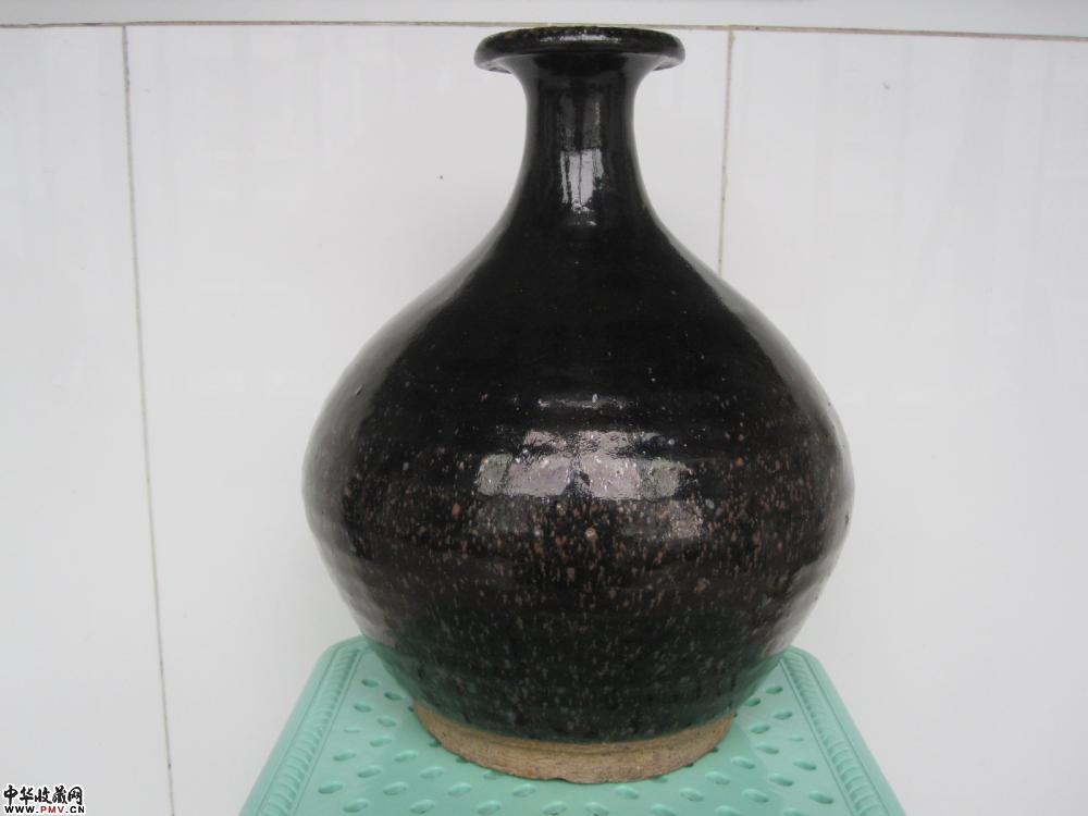 元代钨金釉窑变满天星玉壶春瓶《已售》