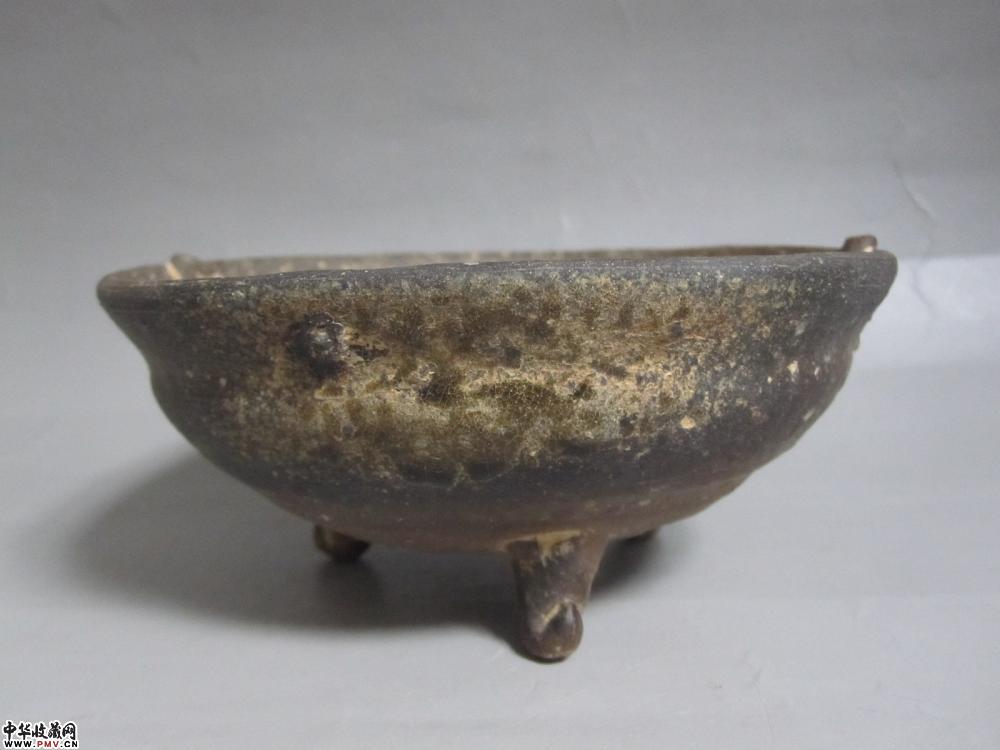 商周原始青瓷双耳三足鼎《已售》