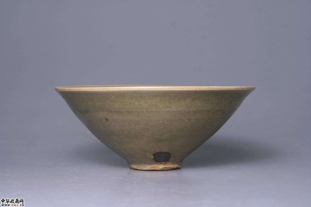 北宋耀州窑青釉斗笠盏