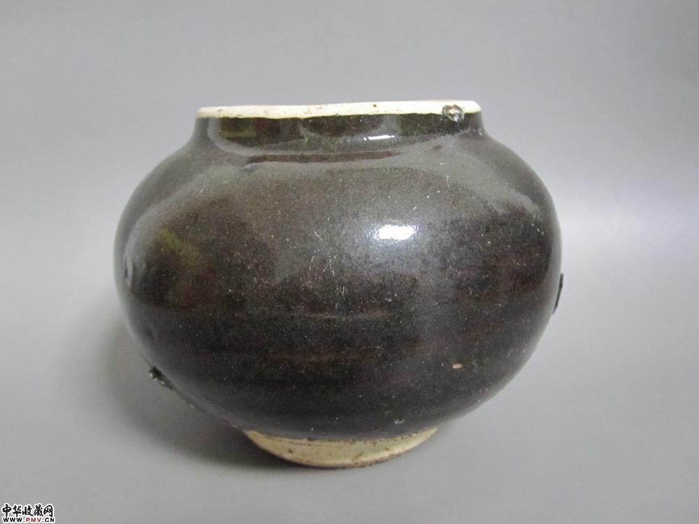 宋元磁州窑褐釉罐《已售》