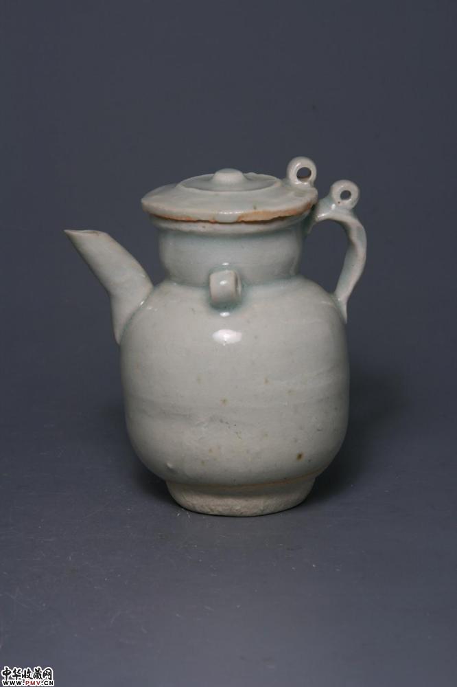 南宋景德镇窑青白釉双系注壶