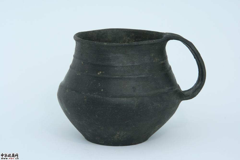 古希腊黑绘陶壶图片