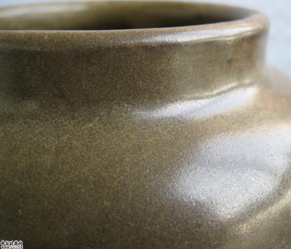 蕎麦釉 茶葉末釉水盤 中国古玩 中国美術 唐物 擺件 蕎麦釉 茶葉末釉水