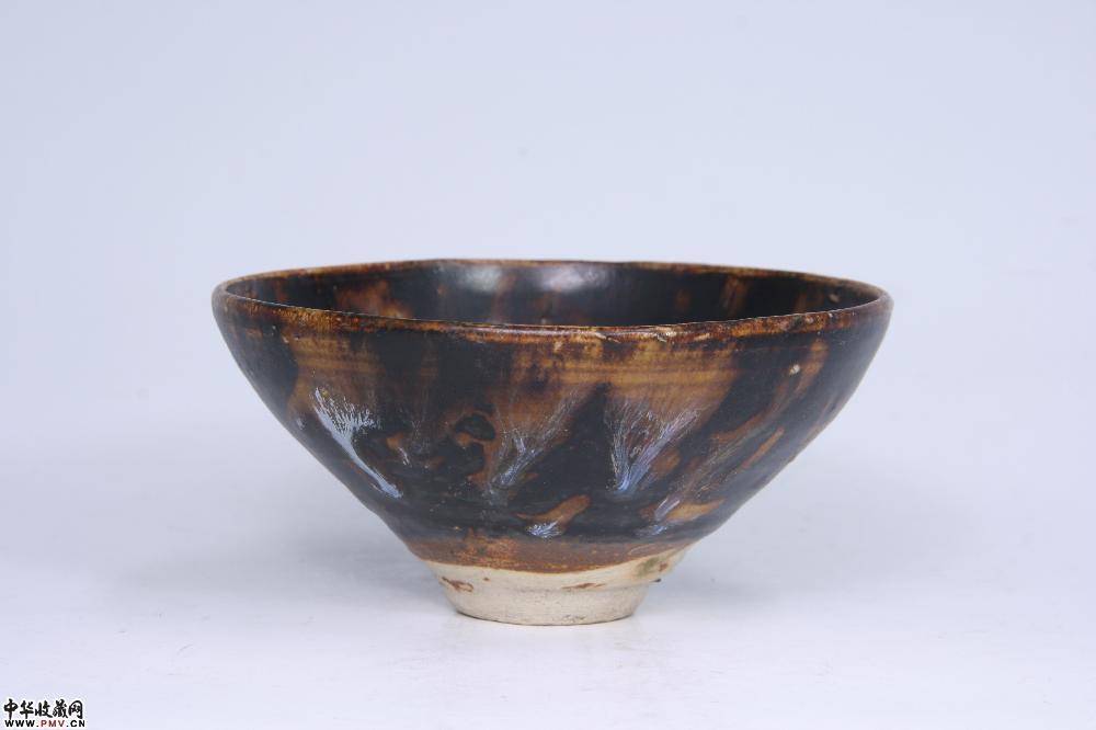 南宋吉州窑虎皮斑釉盏