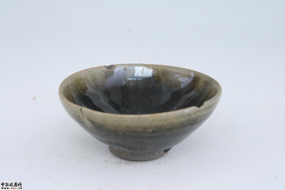 宋建窑茶叶沫釉盏