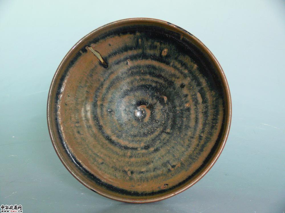 元磁州窑系黑釉束口碗