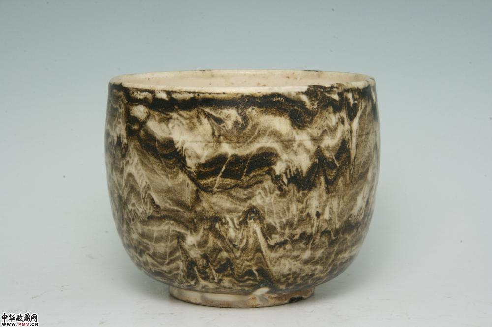 北宋登封窑白地褐彩钵