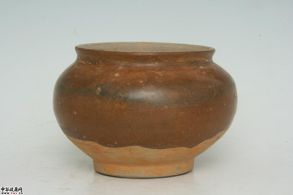 元赣州窑酱釉罐