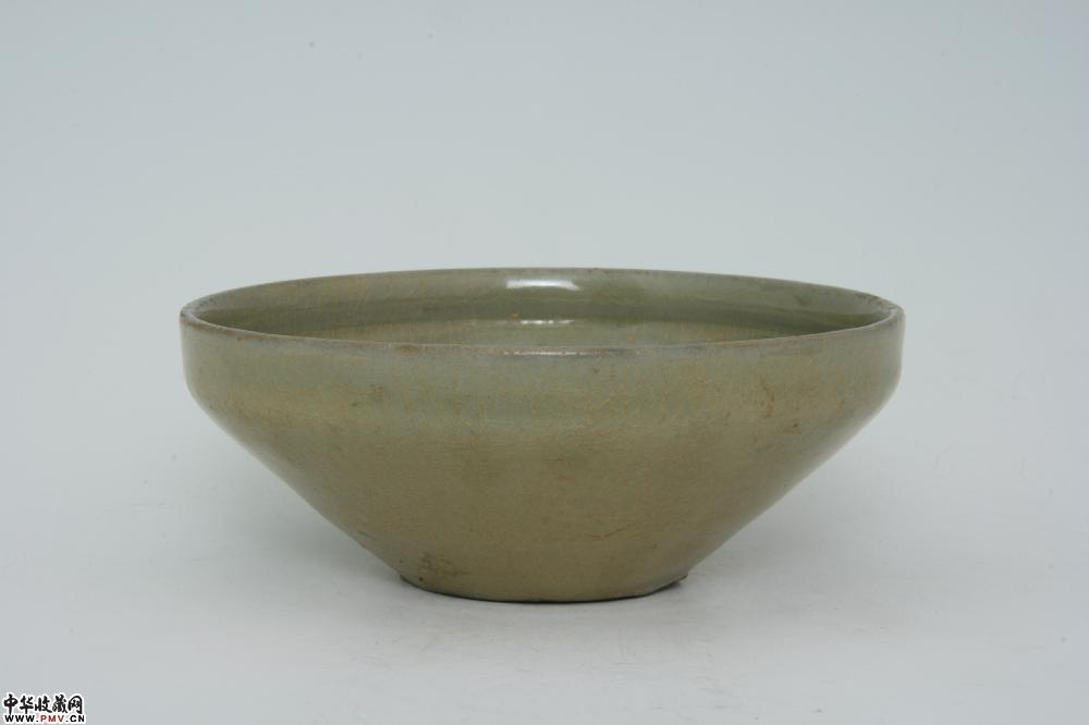 五代霞涧窑青釉束口钵