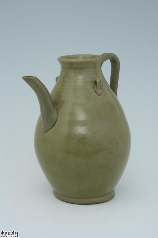 晚唐五代越窑青釉双系执壶