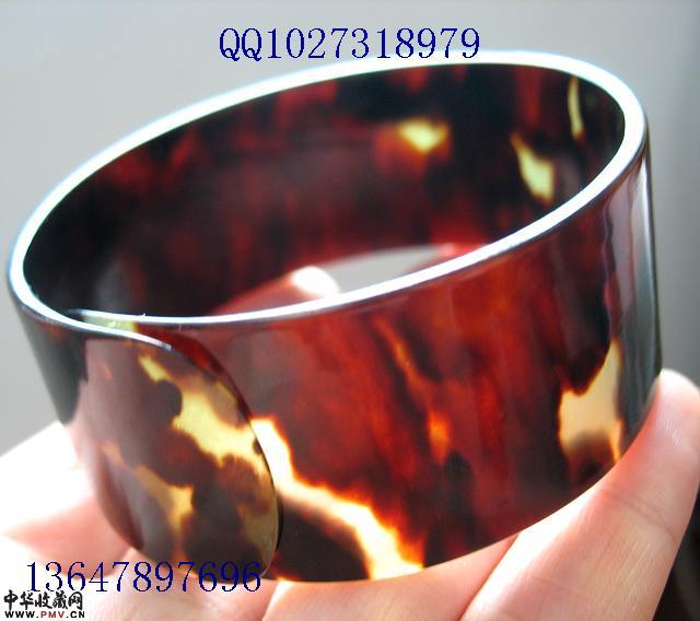 玳瑁手镯 精美天然2.8厘米宽