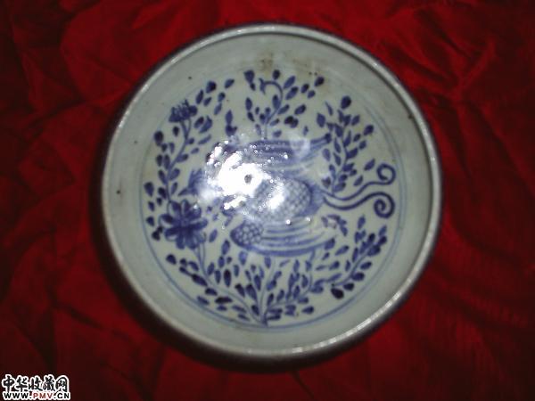 明．民窑青花笔洗