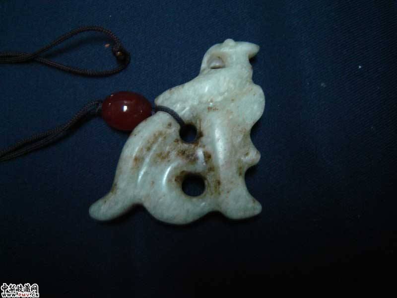 商代白玉鸟佩