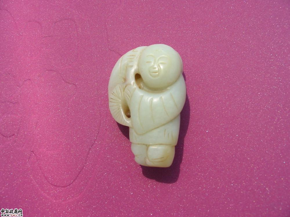 明和田玉如意童子