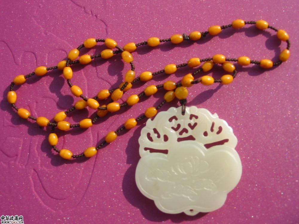 清 和田玉 双龙佩